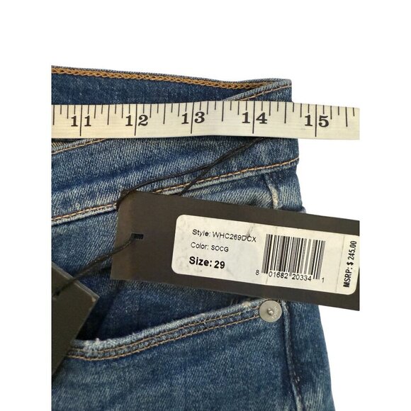 Hudson Women's Zoeey Straight High Rise Frayed Cropped Jeans - Picture 10 of 16